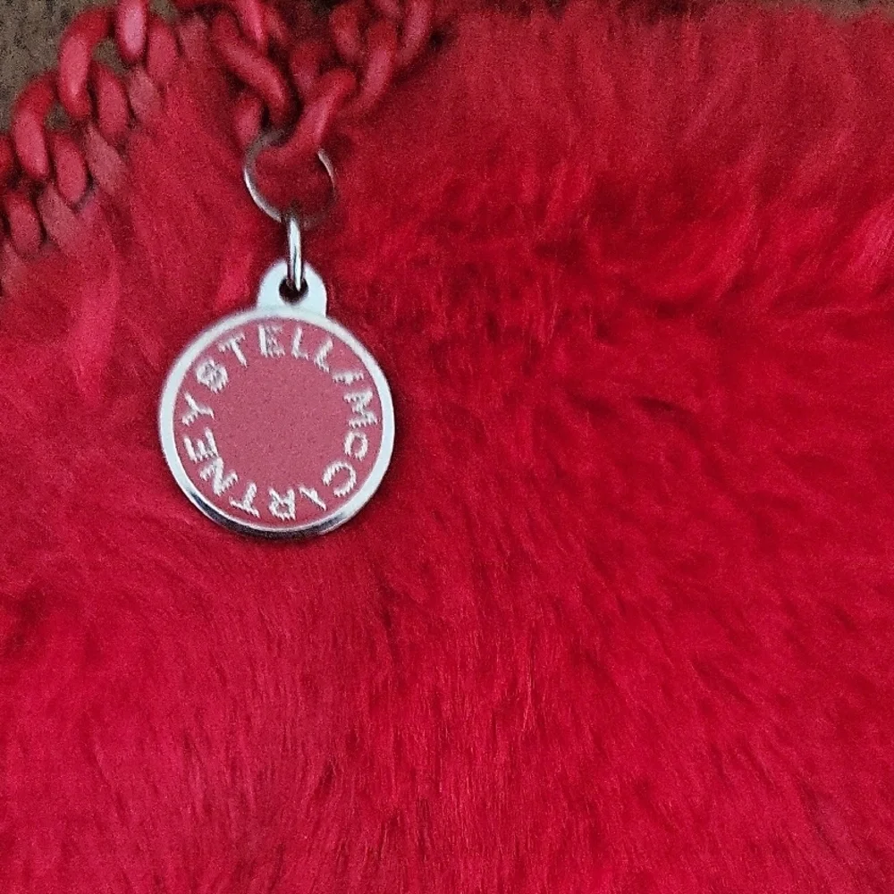 Stella Mccartney Chic Red Faux Fur Shoulder Bag Lot 049 - Picture 2 of 5